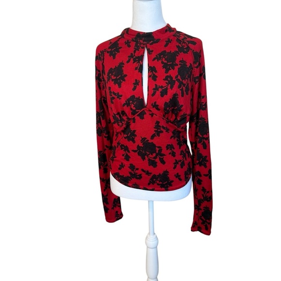 Free People Dinner Party Top Vintage Combo Large Retro Chic Soft Sexy Siren Work - Picture 6 of 13